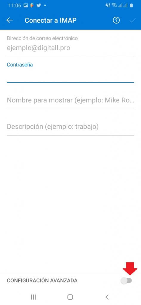 Configuración Avanzada IMAP